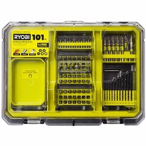 RYOBI Drill & Drive Set (101-Piece) with Mag Tray  Tool Inserts A98101SB #0635